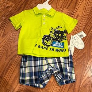 Baby 2 piece set short and shirt 3 month New